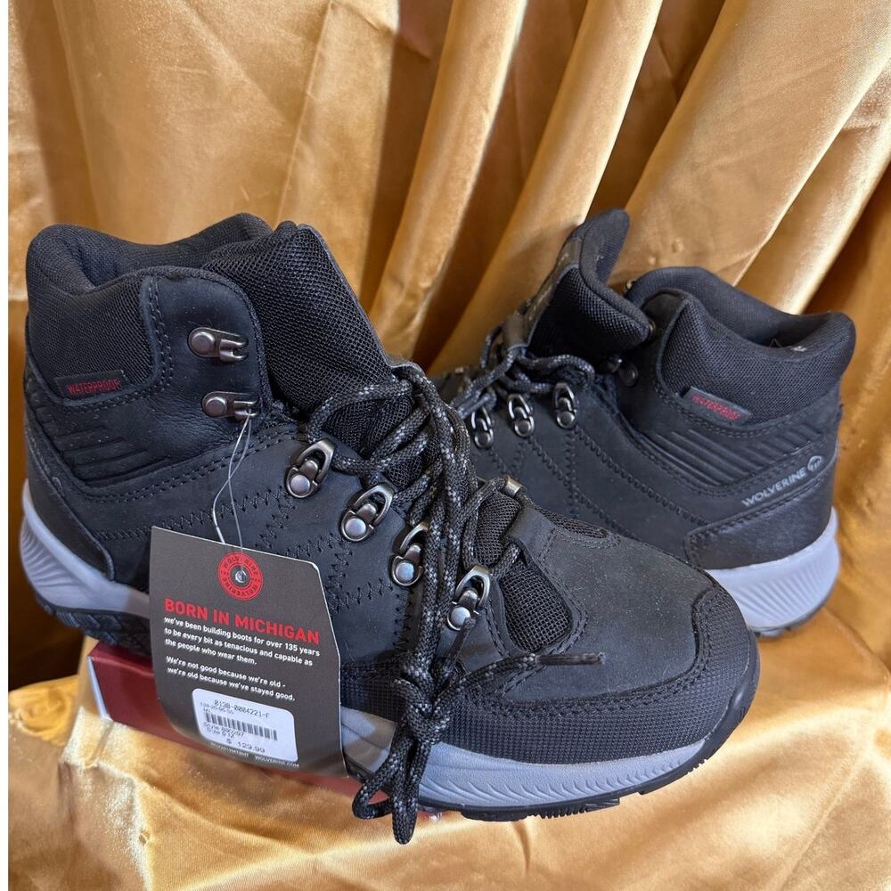Wolverine Waterproof Hiker Boots Black Men’s 9 Ourdoor Gear